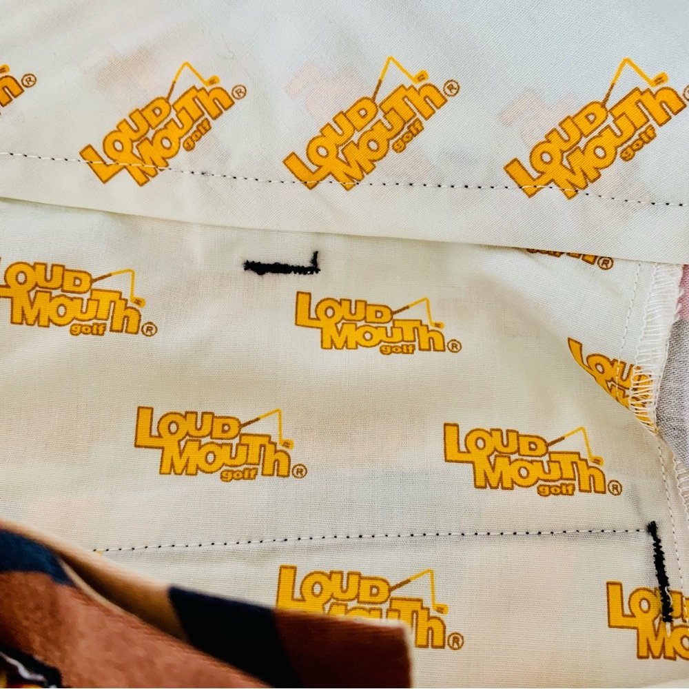 Loud Mouth Golf Shorts NWOT Size 34 Colorful Retro Wave Pattern - Picture 4 of 5